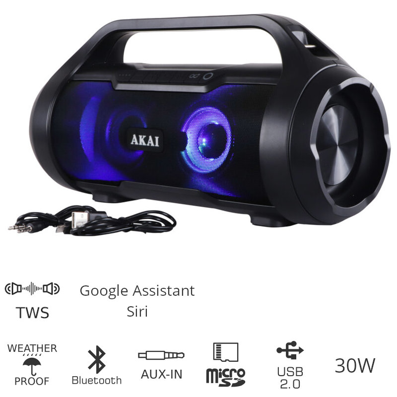 Akai-ABTS-50-Αδιάβροχο-φορητό-ηχείο-Bluetooth-με-TWS-USB-LED-micro-SD-και-Aux-In--30W-50448